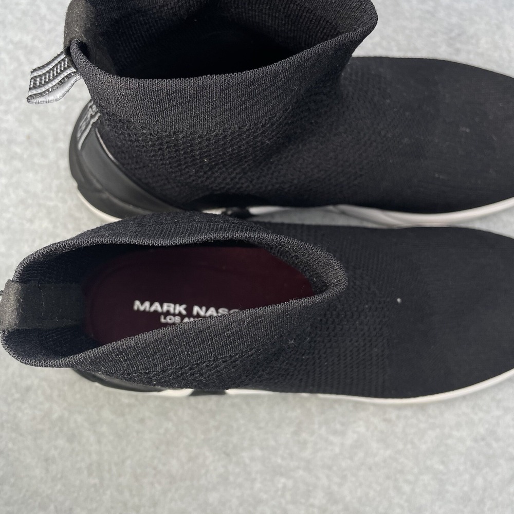 Mark Nason Women's A-Line Daze Size 8.5 Black Knit High Top Slip On Sneakers - Picture 8 of 9